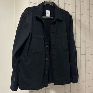 Gap Black twill denim over shirt